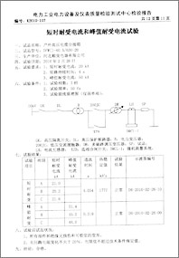 35KV电缆分接箱检验报告